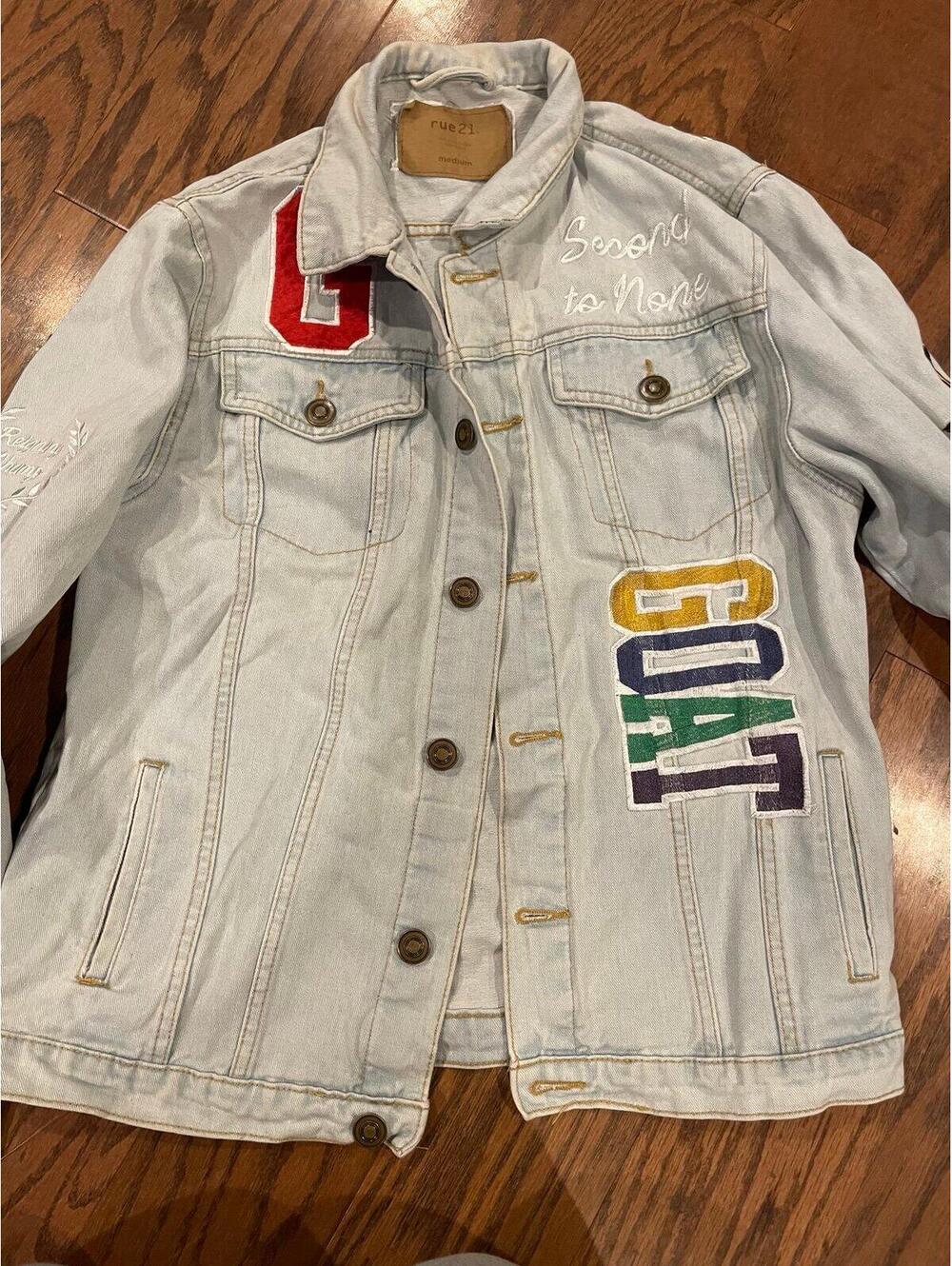 Rue21 Embroidered Denim Jacket – Women’s Medium – GOAT Varsity Style
